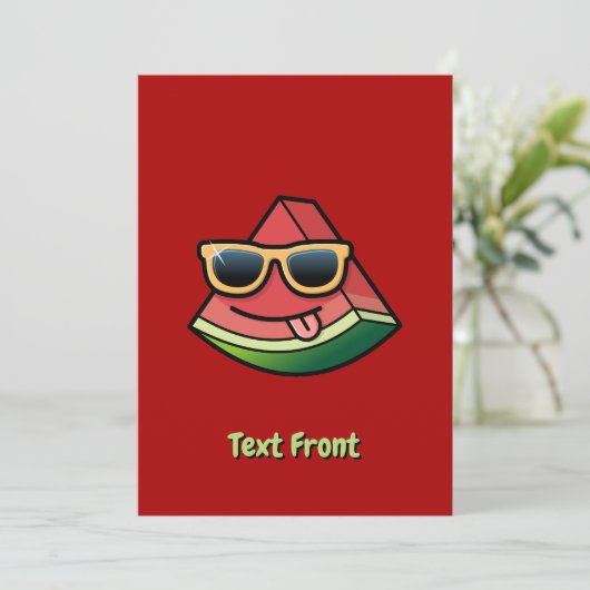 Invitation de dessin de pastèque (Debout devant)