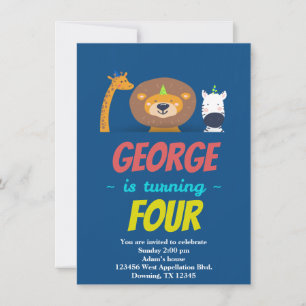 Invitation de dessin personnalisée pour enfant Lio