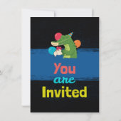 Invitation de dessin sur mesure pour enfant (Dos)