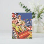 Invitation de Dessous de verre vintage pour enfant (Debout devant)