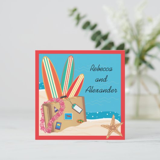 Invitation de destination après mariage (Debout devant)