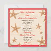 Invitation de destination après mariage (Dos)