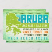 Invitation de destination ARUBA (Devant / Derrière)