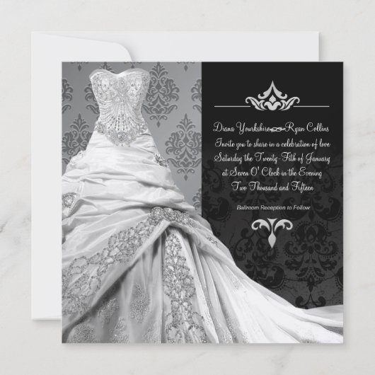 Invitation de destination Cravate noire (Dos)