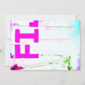 Invitation de destination FIJI ONE (Dos)