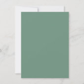 Invitation de détails de mariage minimal de couleu (Devant)