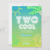 Invitation de deux Cool 2e anniversaire (Devant)