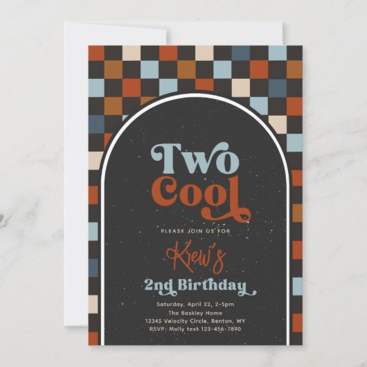 Invitation de deux Cool | Skate (Devant)