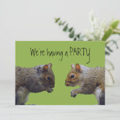 Invitation de deux écureuils (Debout devant)