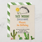 Invitation de deux jours à Taco (Devant / Derrière)