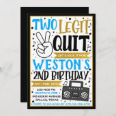 Invitation de deux Legit to Quit, Invitation du 2e (Devant / Derrière)