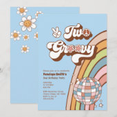 Invitation de deux Super fête d'anniversaire (Devant / Derrière)