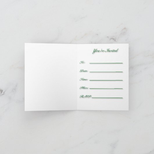 Invitation de devenez écolo (Intérieur)