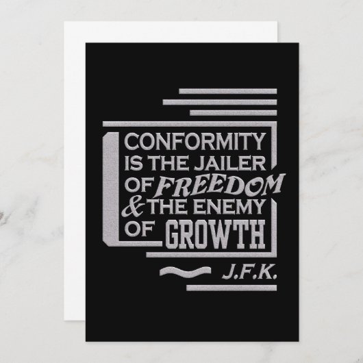 Invitation de devis JFK (Devant / Derrière)