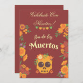 Invitation de DIA DE LOS MUERTOS (Devant / Derrière)