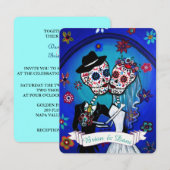 Invitation de Dia de Los Muertos (Devant / Derrière)