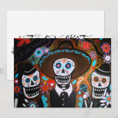INVITATION DE DIA DE LOS MUERTOS (Devant / Derrière)