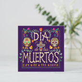 Invitation de Dia De Los Muertos - Jour des Morts (Debout devant)