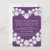 Invitation de diamant de noces de diamant de 60ème (Dos)