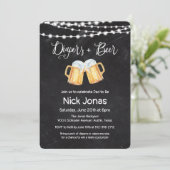 Invitation de Diapers et de Chalkboard de bière (Debout devant)