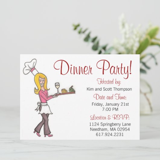 Invitation de dîner (Debout devant)