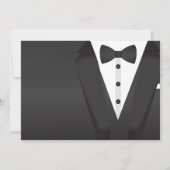 Invitation de dîner de cravate d'arc de smoking de (Dos)