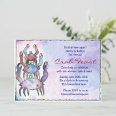 Invitation de dîner de FESTIN de FEST de CRABE (Debout devant)