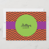 Invitation de dîner de Halloween (Dos)