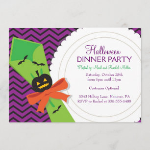 Invitation de dîner de Halloween