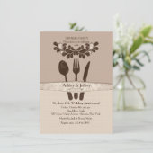 Invitation de dîner de M. et de Mme Utensils (Debout devant)