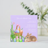 Invitation de dîner de Pâques de jardin d'oeuf de (Debout devant)