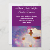 Invitation de dîner de Pâques - religieuse (Dos)