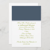 Invitation de dîner de répétition (Devant / Derrière)