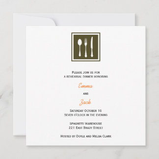 invitation de dîner de répétition