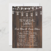 Invitation de dîner de répétition avec lumières de (Devant)