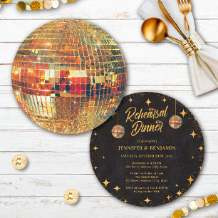 Invitation de dîner de répétition Boule disco pail