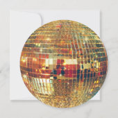 Invitation de dîner de répétition Boule disco pail (Dos)