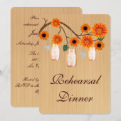 Invitation de dîner de répétition dans des pots Ma (Devant / Derrière)