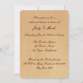Invitation de dîner de répétition dans des pots Ma (Dos)