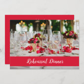 Invitation de dîner de répétition d'arrangement de (Devant / Derrière)