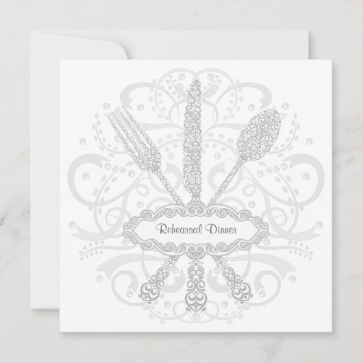 Invitation de dîner de répétition de couteau de (Devant)