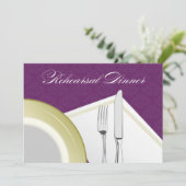 Invitation de dîner de répétition de couvert (Debout devant)