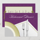 Invitation de dîner de répétition de couvert (Devant / Derrière)