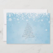 Invitation de dîner de répétition de flocons de (Dos)