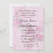 Invitation de dîner de répétition de magnolias de (Dos)