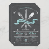 Invitation de dîner de répétition de tableau (Devant / Derrière)