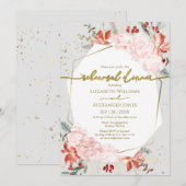 Invitation de dîner de répétition d'hiver aquarell (Devant / Derrière)