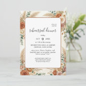 Invitation de dîner de répétition florale boho rus (Debout devant)