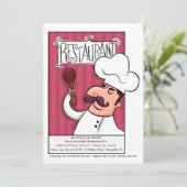 Invitation de dîner de restaurant (Debout devant)