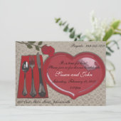 Invitation de dîner de Saint-Valentin (Debout devant)